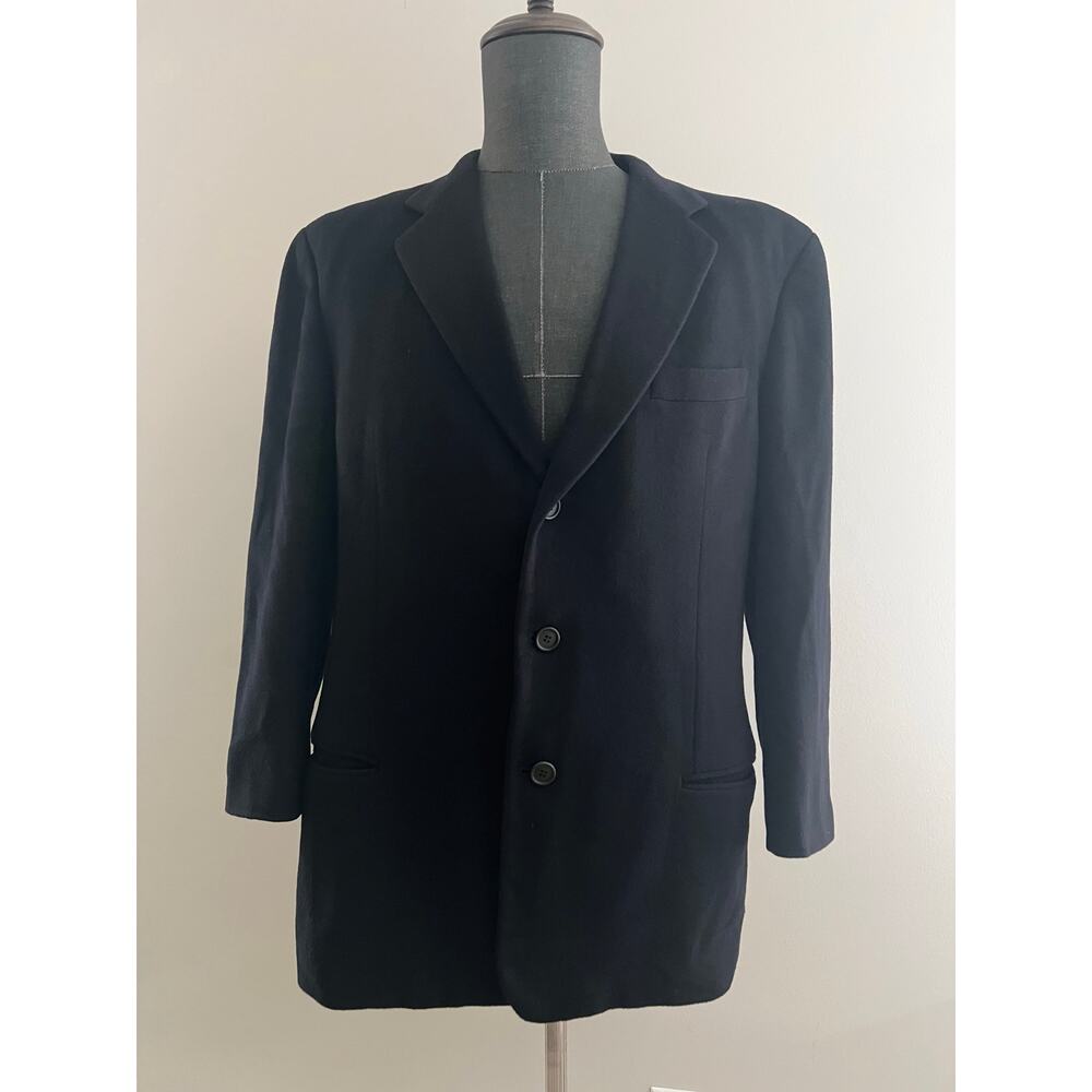 Loro Piana Baby Cashmere 2 Button Blazer Navy Blue Size 42 JP